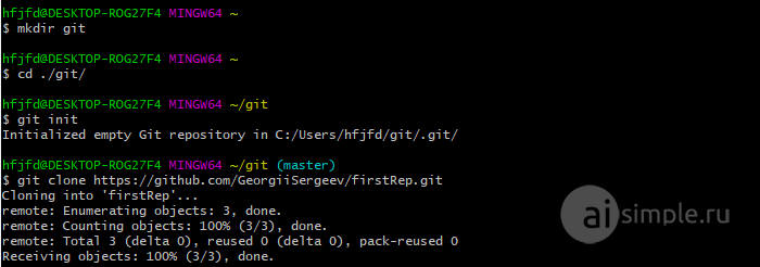 git init, git clone. Система контроля версий Git. Часть 1.